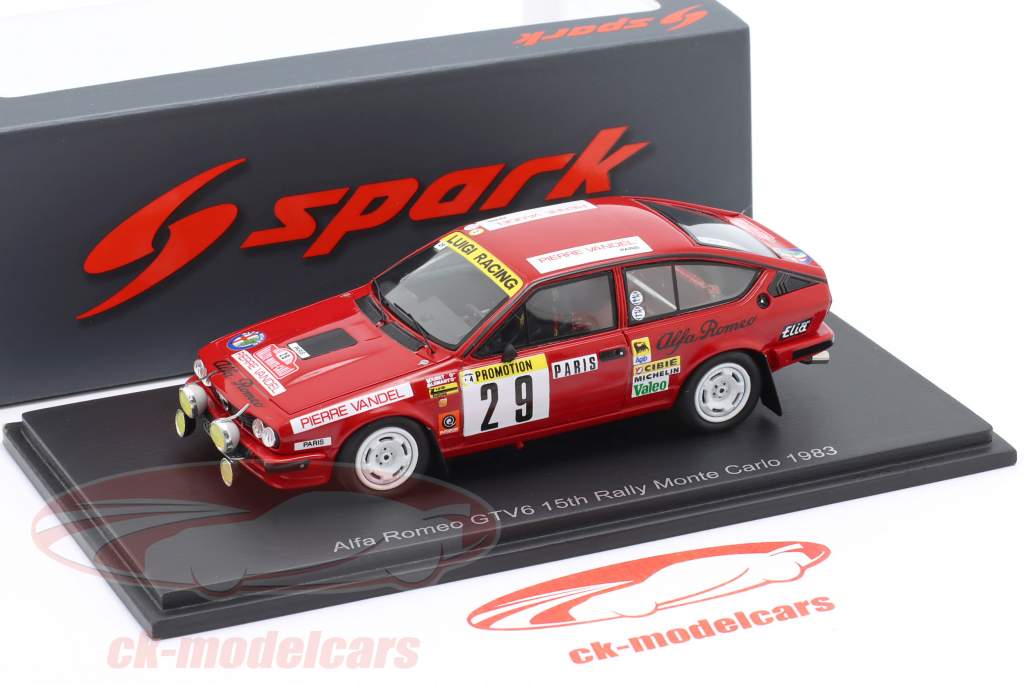 ミニカー　1/43 Alfa Romeo GTV6 #29 15th Rally Monte Carlo 1983 Y. Loubert - T. Fond [S9354] Alfa Romeo GTV6 No.29 15th Rally Monte Carlo 1983 (Y