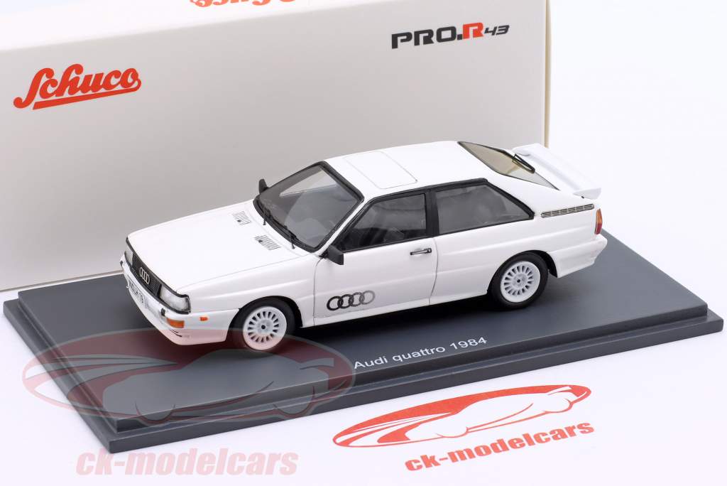 ミニカー　1/43 Audi quattro 1984 「PRO.R43シリーズ」 [450923600] Schuco 1:43 Audi Quattro year 1984 white 450923600 model car