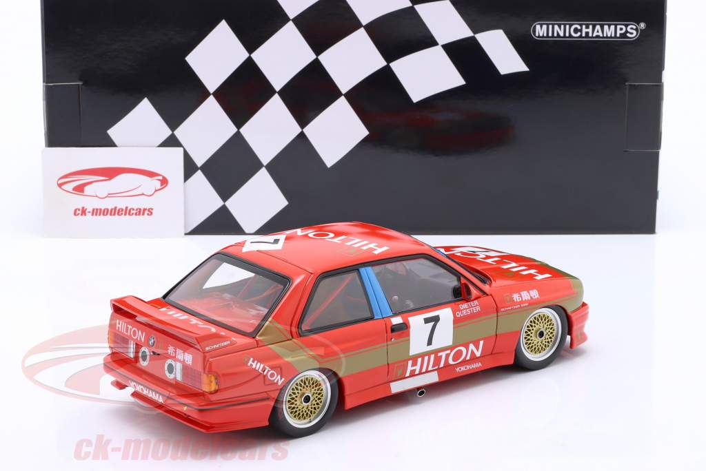 BMW M3 #7 2° Macau Guia Race 1987 Dieter Quester 1:18 Minichamps