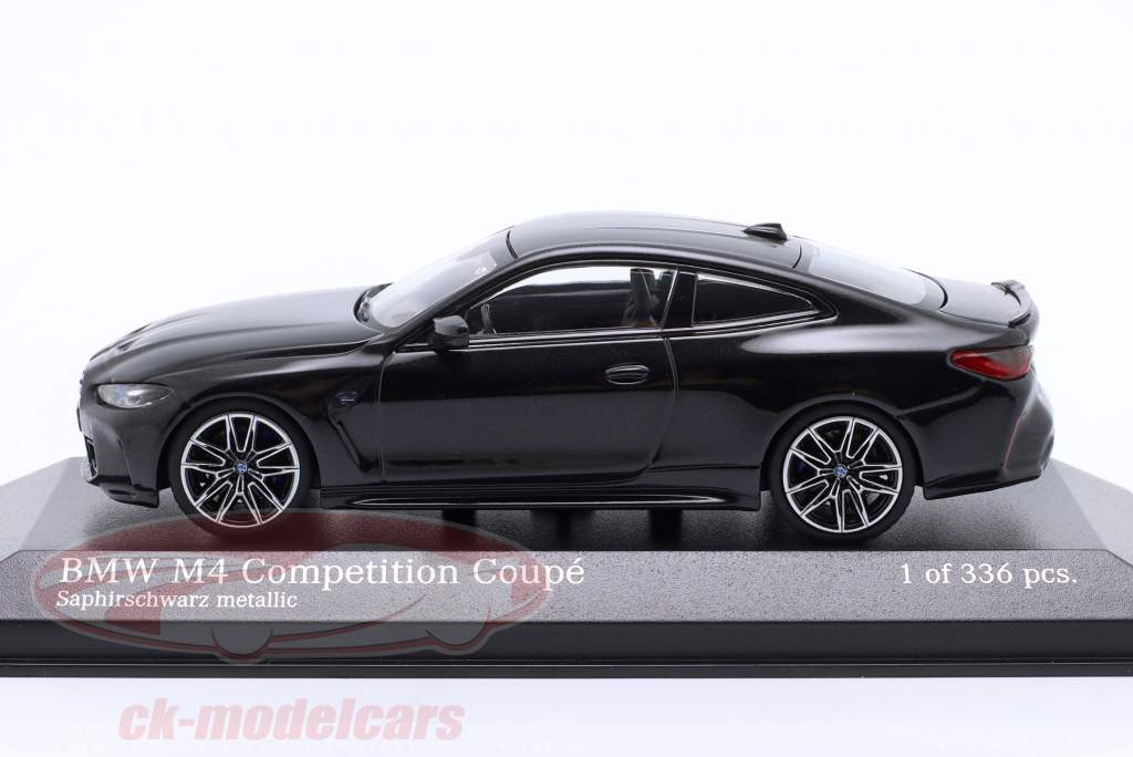 BMW M4 Competition Coupe Anno di costruzione 2020 nero zaffiro 1:43 Minichamps
