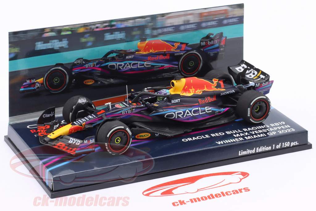 Max Verstappen Red Bull RB19 #1 Winner Miami GP Formula 1 World Champion 2023 1:43 Minichamps