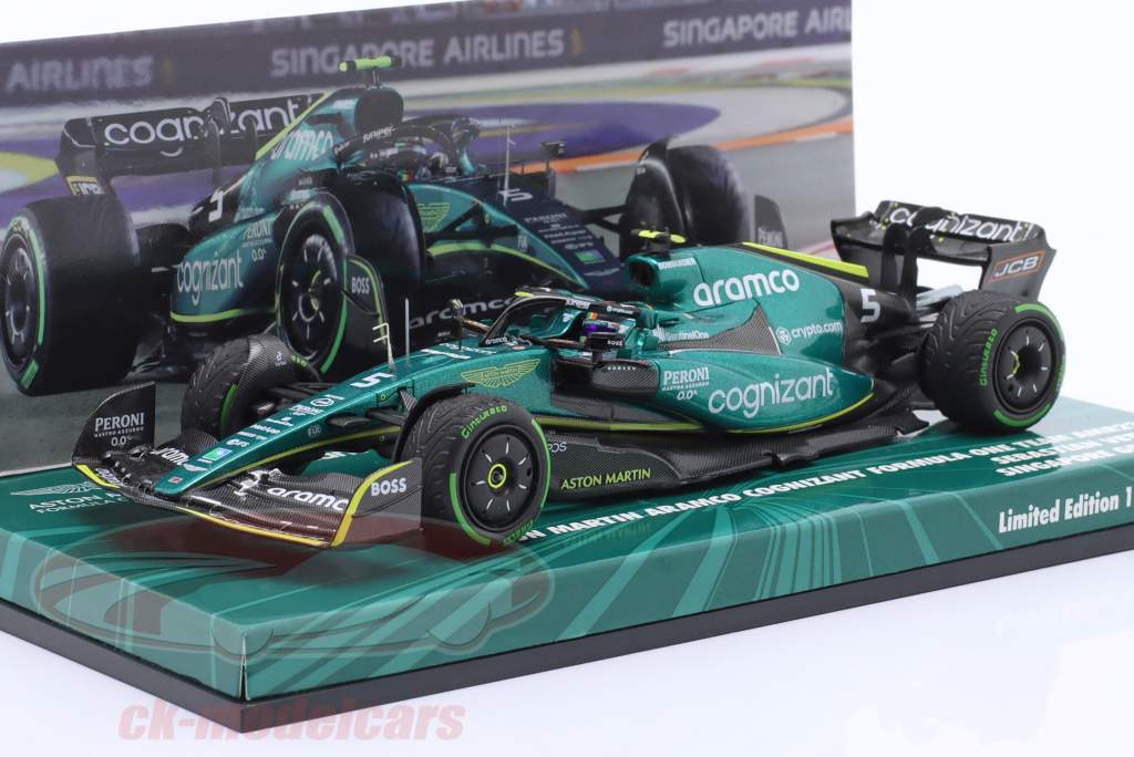 S. Vettel Aston Martin AMR22 #5 8e Singapore GP formule 1 2022 1:43 Minichamps