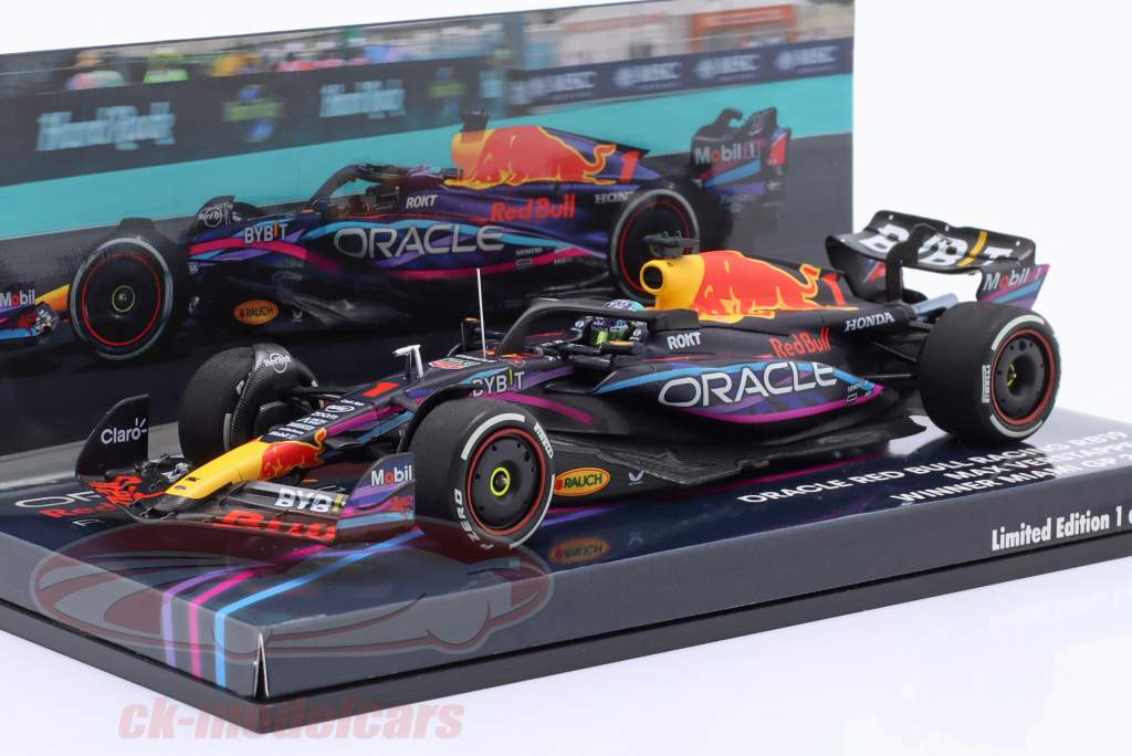 Max Verstappen Red Bull RB19 #1 vincitore Miami GP formula 1 Campione del mondo 2023 1:43 Minichamps
