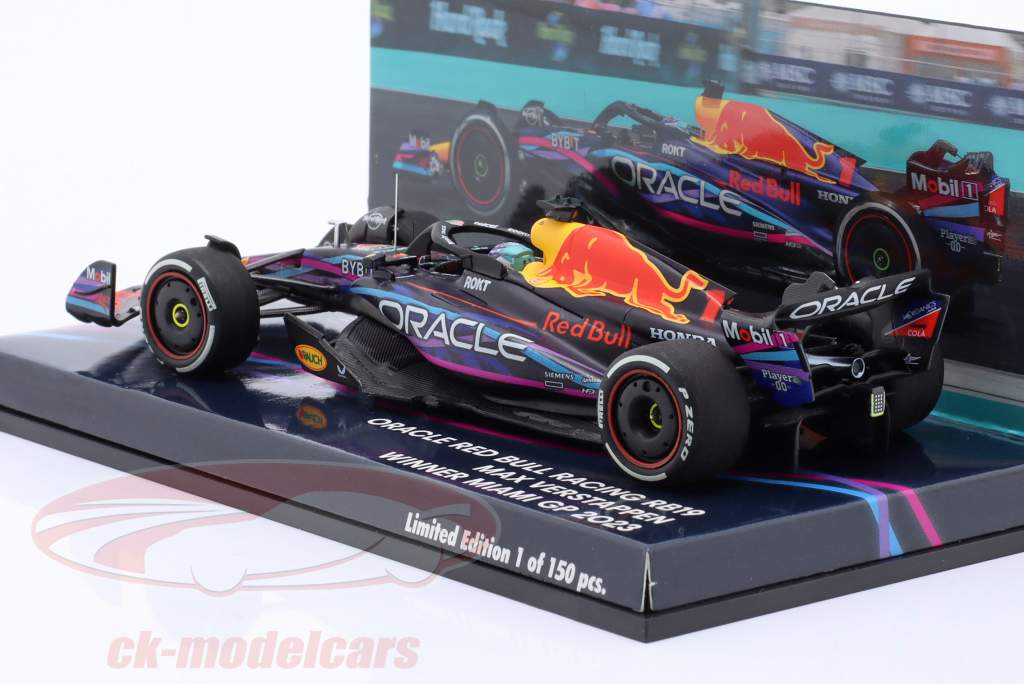 Max Verstappen Red Bull RB19 #1 Winner Miami GP Formula 1 World Champion 2023 1:43 Minichamps