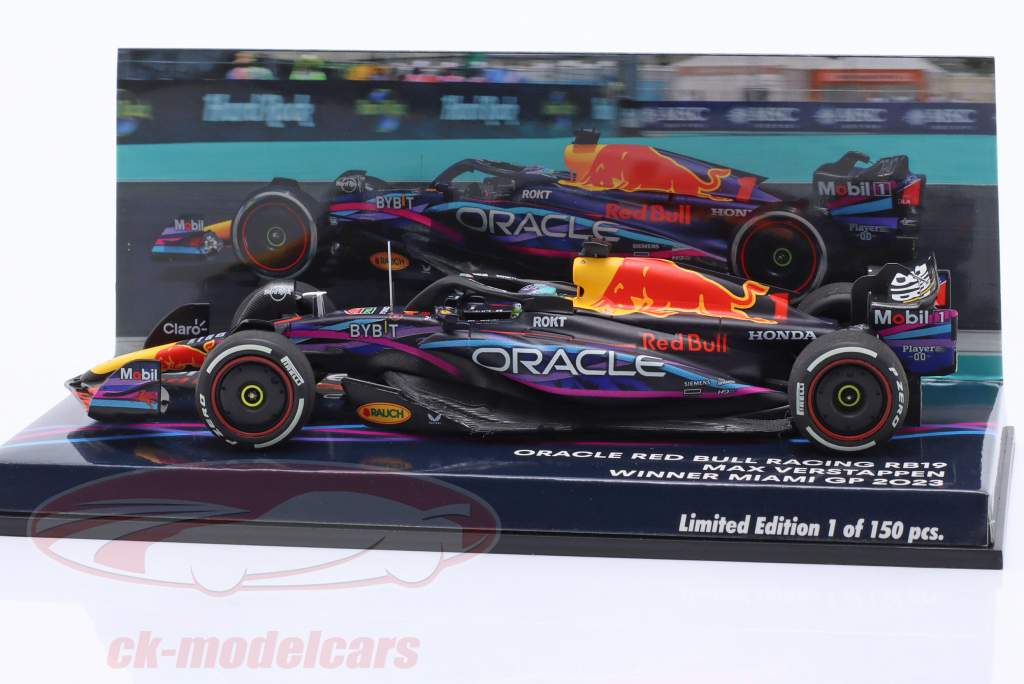 Max Verstappen Red Bull RB19 #1 Winner Miami GP Formula 1 World Champion 2023 1:43 Minichamps
