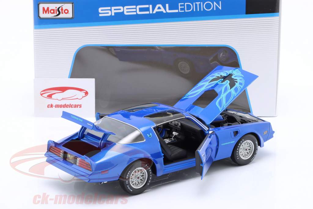 Pontiac Firebird Trans Am Anno di costruzione 1978 blu 1:18 Maisto
