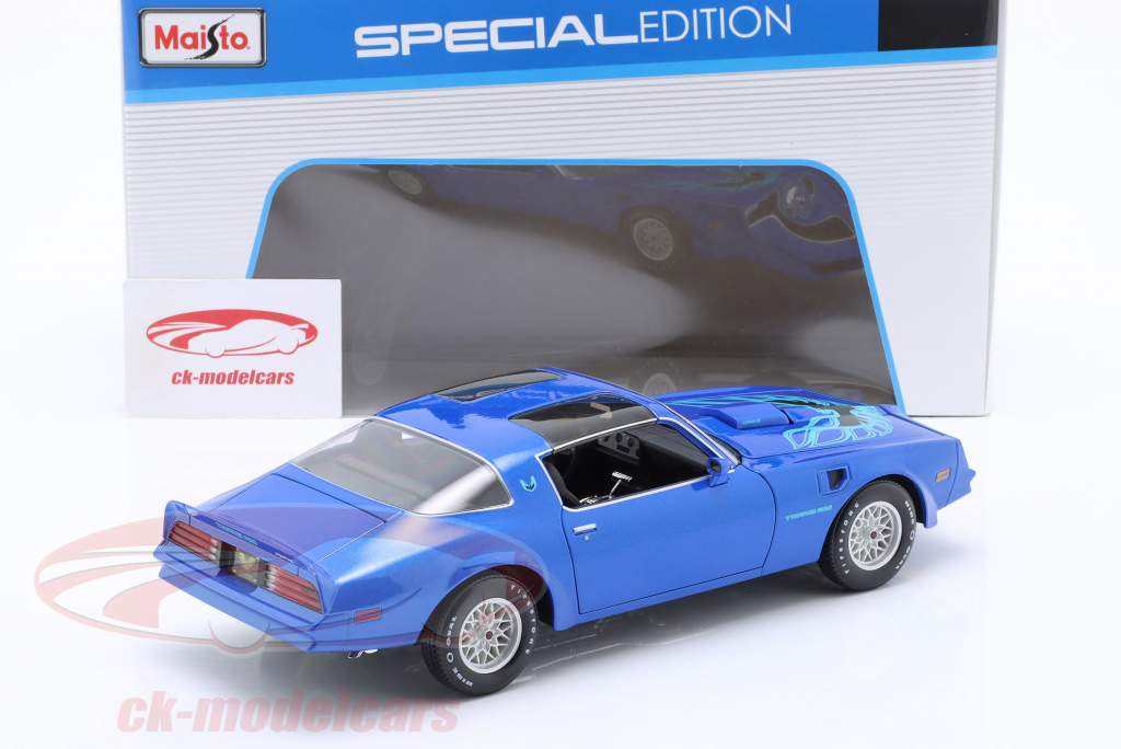 Maisto 1:18 Pontiac Firebird Trans Am year 1978 blue 31464BL