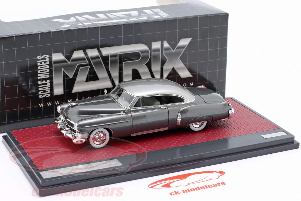 Cadillac Coupe DeVille Show Car Ano de construção 1949 prata metálico 1:43 Matrix