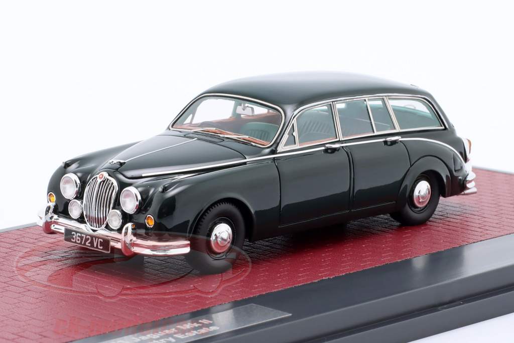 Jaguar Mk II Country Estate Год постройки 1963 темно-зеленый 1:43 Matrix