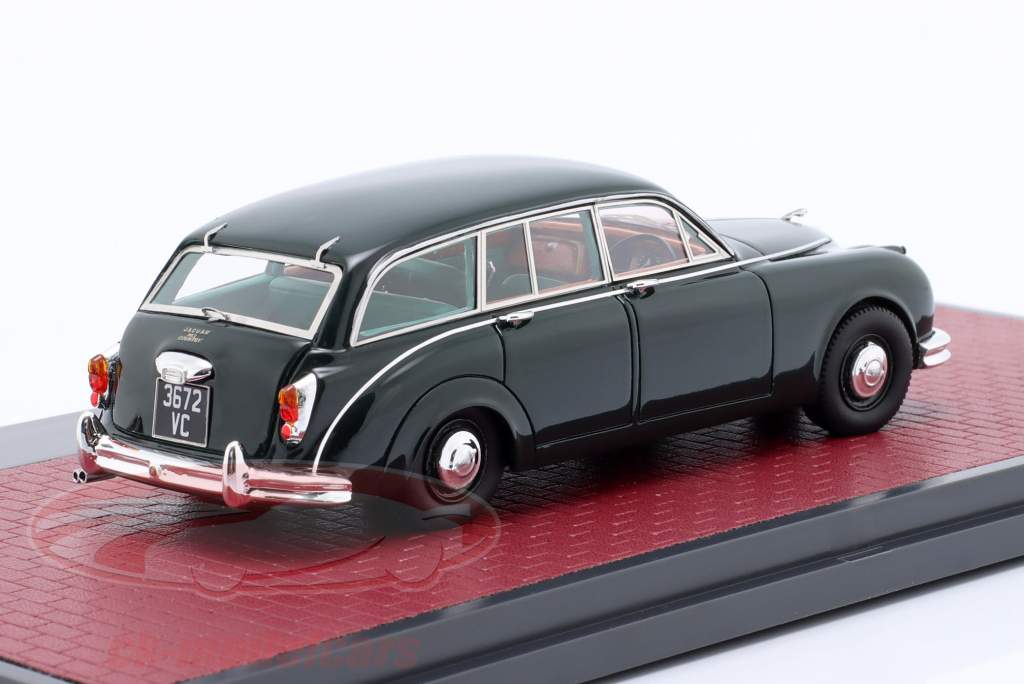Jaguar Mk II Country Estate Год постройки 1963 темно-зеленый 1:43 Matrix