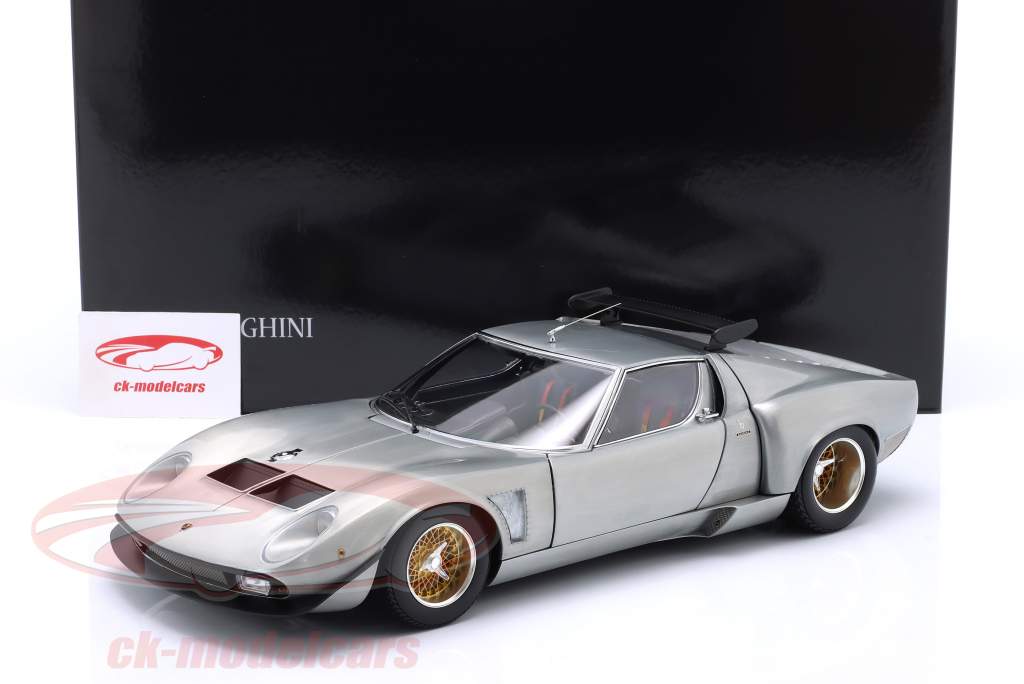 Kyosho 1:12 Lamborghini Miura SVR year 1970 silver grey