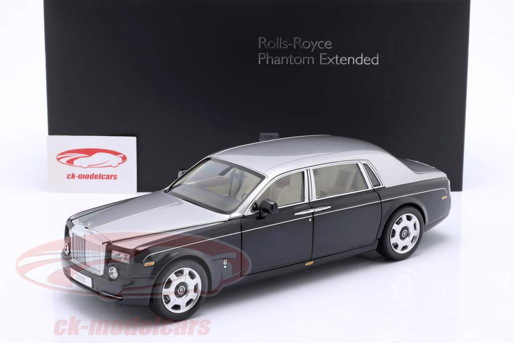 Rolls Royce Phantom EWB リムジン 建設年 2012 黒 / 銀 1:18 Kyosho