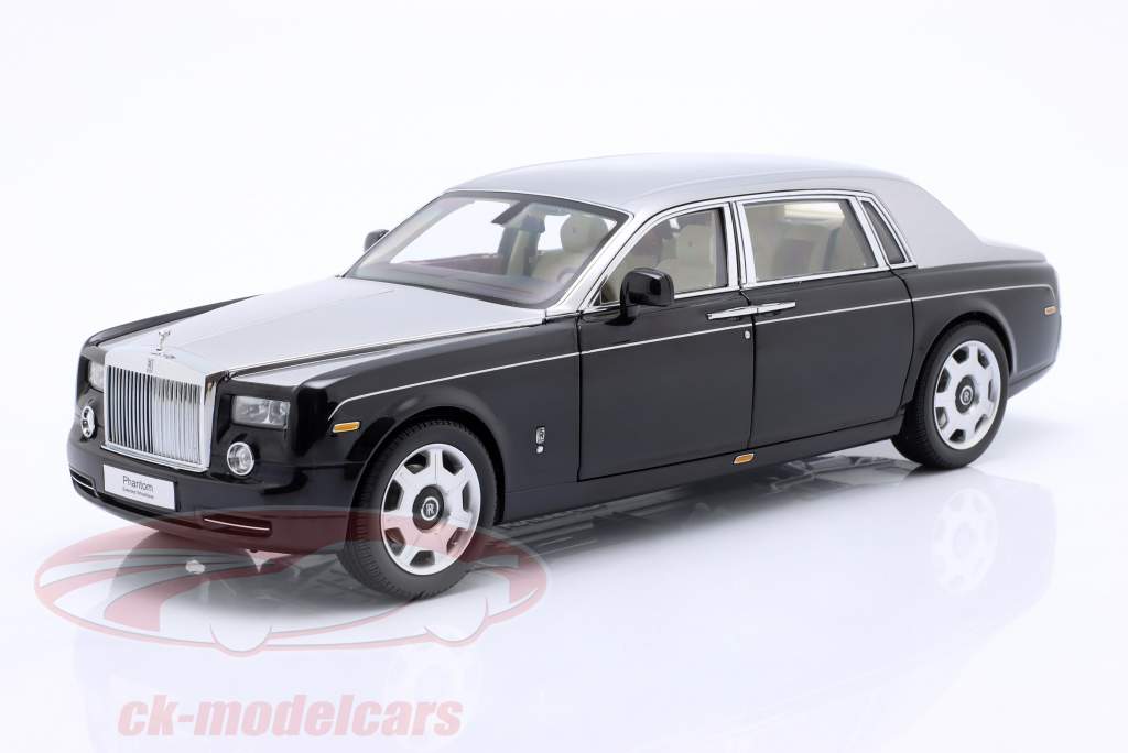 Rolls Royce Phantom EWB リムジン 建設年 2012 黒 / 銀 1:18 Kyosho