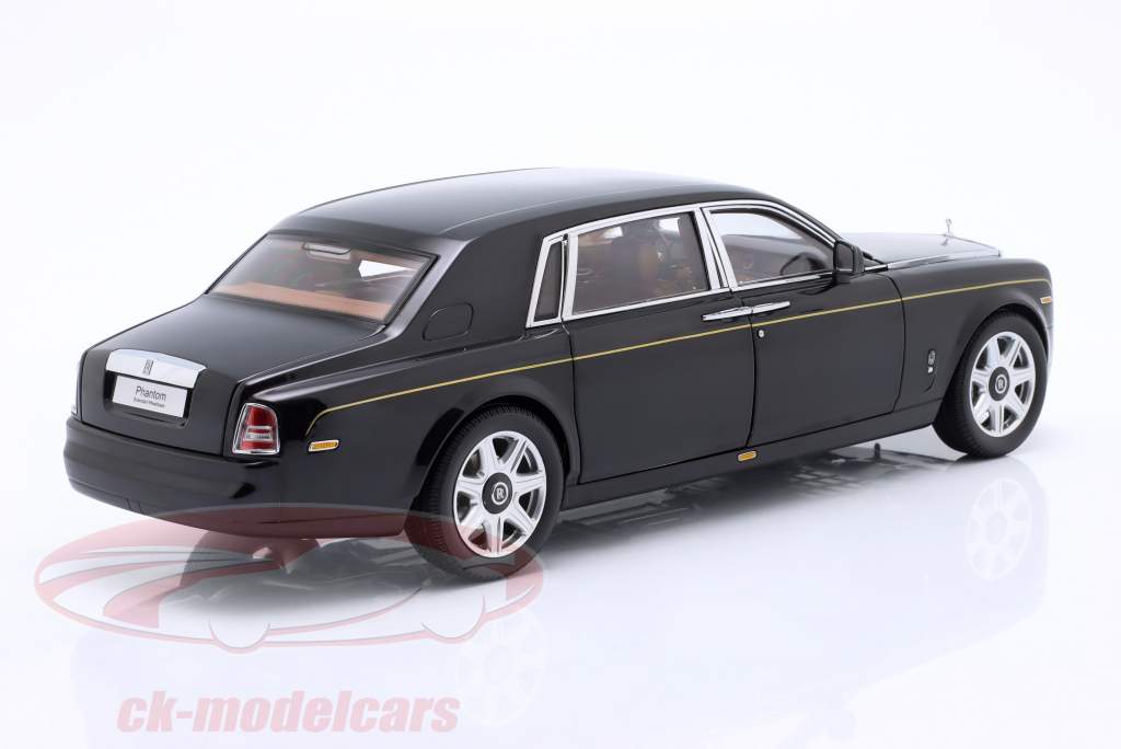 Rolls Royce Phantom EWB Limousine Byggeår 2012 diamant sort 1:18 Kyosho