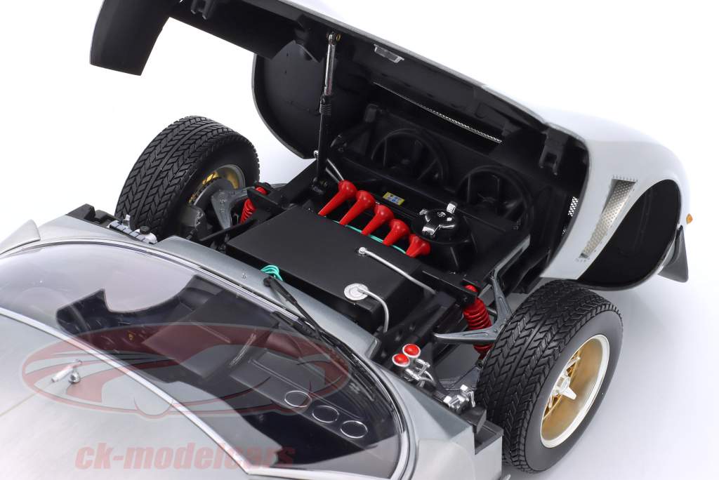 Lamborghini Miura SVR year 1970 silver grey 1:12 Kyosho