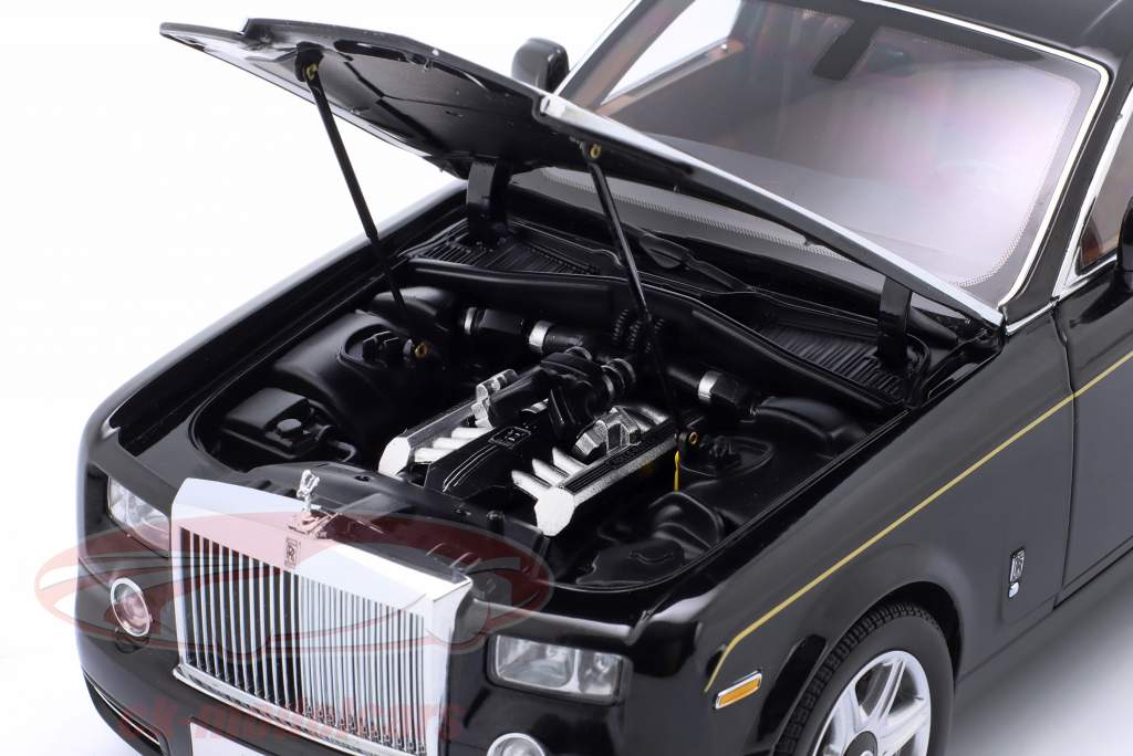 Rolls Royce Phantom EWB Limousine Byggeår 2012 diamant sort 1:18 Kyosho
