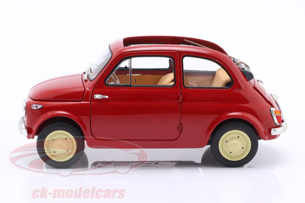 Fiat 500 D Cabriolet Open Top Anno di costruzione 1960 rosso 1:18 Kyosho