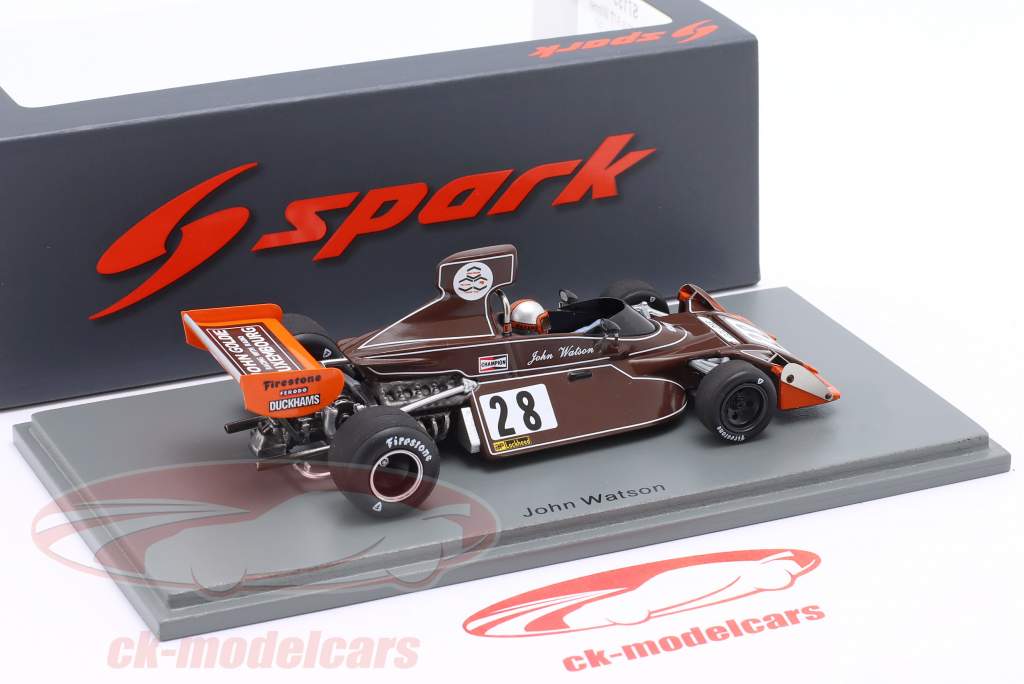 John Watson Brabham BT42 #28 7-е место Нидерланды GP формула 1 1974 1:43 Spark