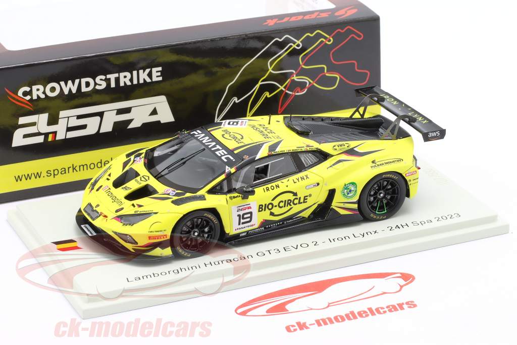 Spark 1:43 Lamborghini Huracán GT3 Evo 2 #19 24h Spa 2023