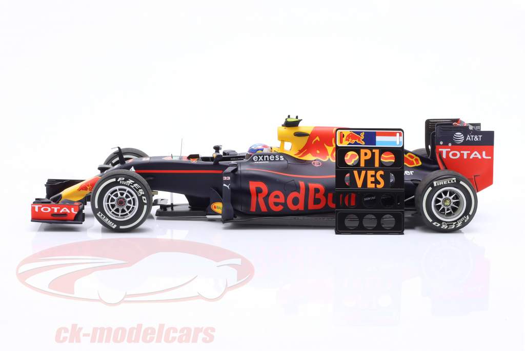 Max Verstappen Red Bull RB12 #33 First F1 Win Spanien GP Formel 1 2016 1:18 Minichamps