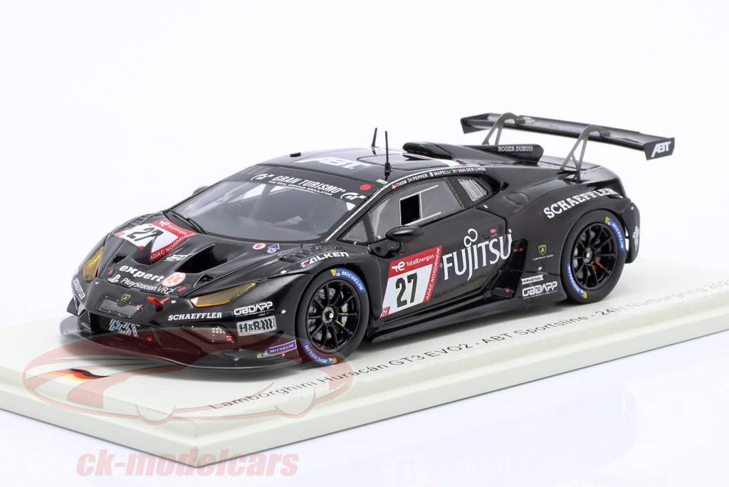 Lamborghini Huracan GT3 Evo2 #27 9th 24h Nürburgring 2023 Abt Sportsline 1:43 Spark