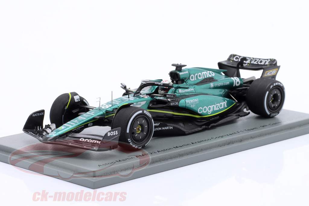 Lance Stroll Aston Martin AMR23 #18 noveno Canadá GP fórmula 1 2023 1:43 Spark