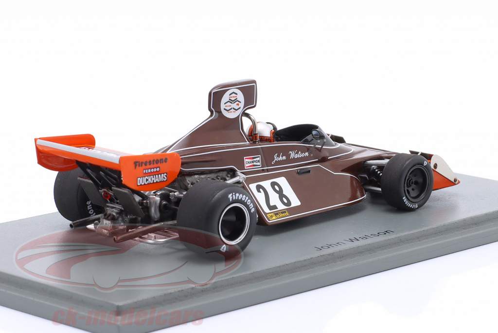 John Watson Brabham BT42 #28 7-е место Нидерланды GP формула 1 1974 1:43 Spark