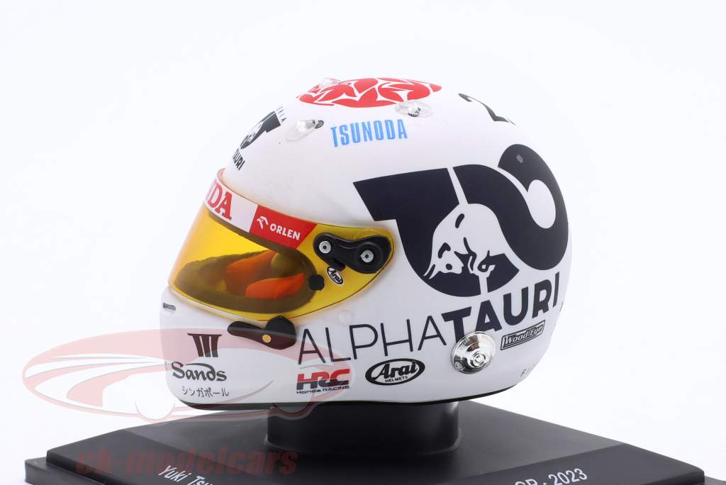 Yuki Tsunoda AlphaTauri AT04 #22 Giappone GP formula 1 2023 casco 1:5 Spark
