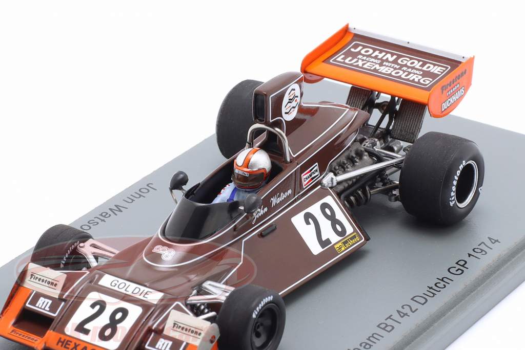 Spark 1:43 John Watson Brabham BT42 #28 7th Netherlands GP