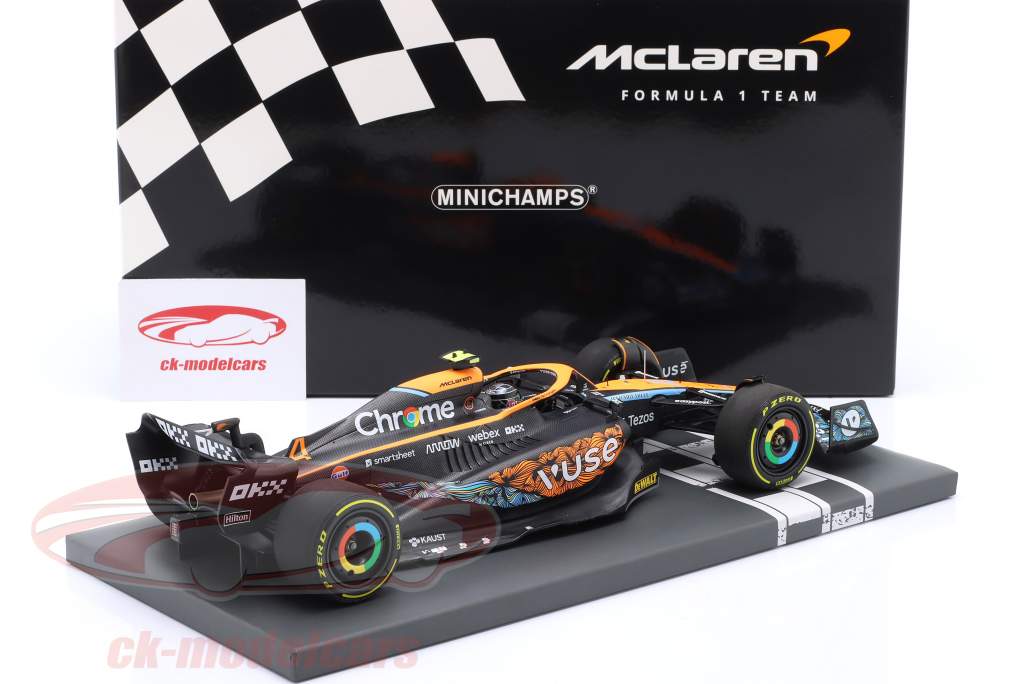 Lando Norris McLaren MCL36 #4 第六名 Abu Dhabi GP 公式 1 2022 1:18 Minichamps