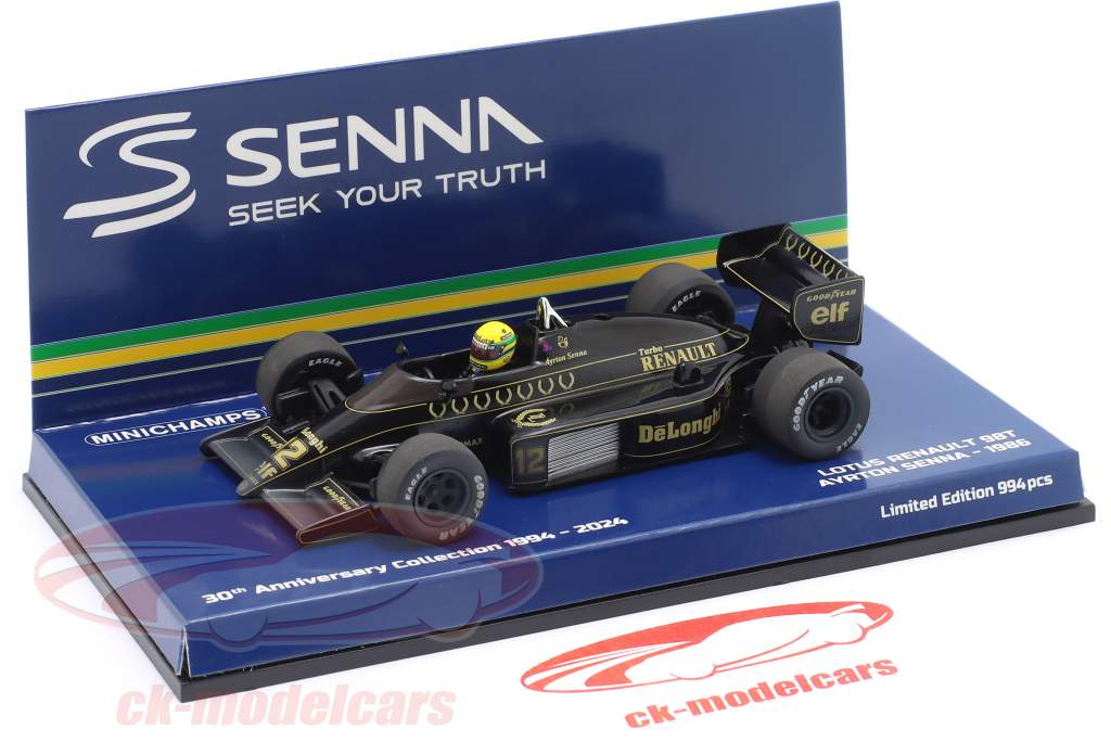 Ayrton Senna Lotus 98T Dirty Version #12 Formel 1 1986 1:43 Minichamps