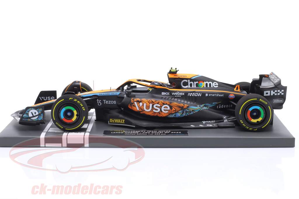 Lando Norris McLaren MCL36 #4 6th Abu Dhabi GP Formula 1 2022 1:18 Minichamps