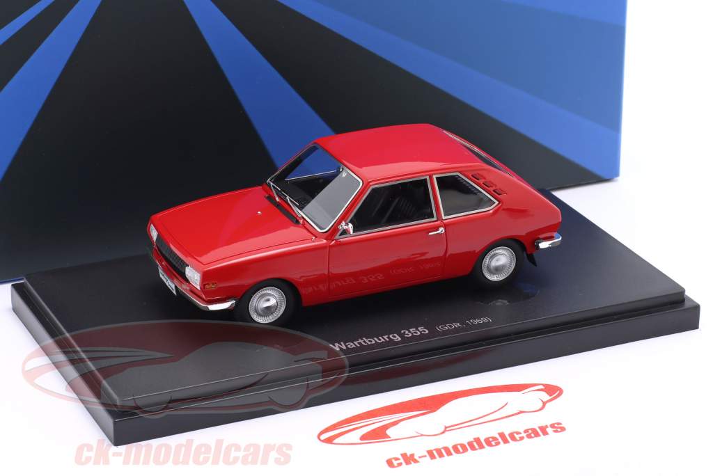 Wartburg 355 Baujahr 1969 rot 1:43 AutoCult
