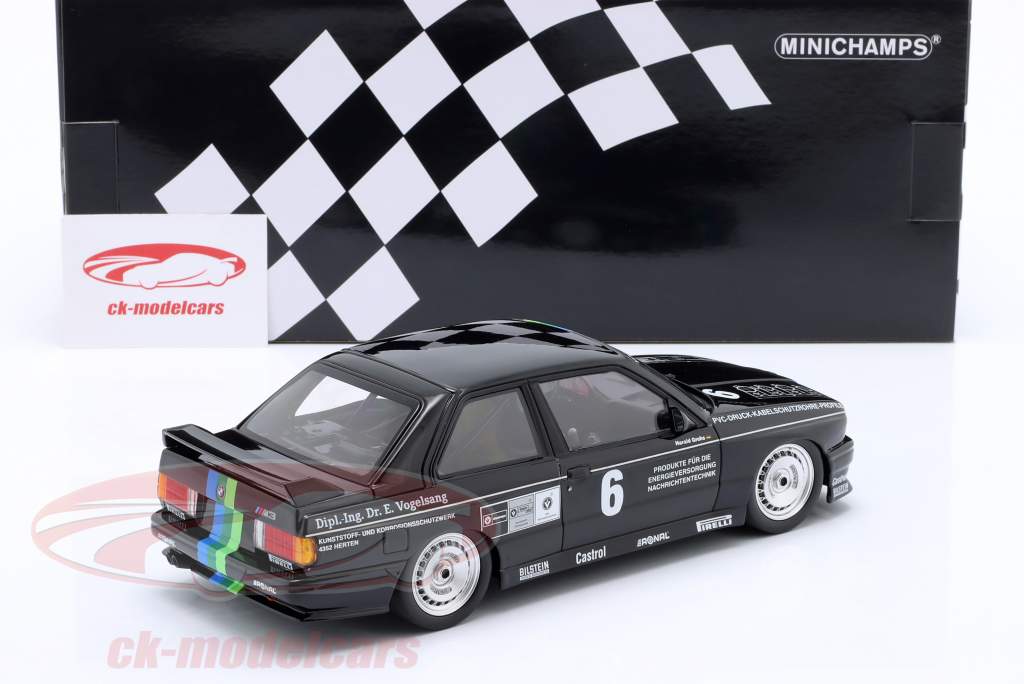BMW M3 E30 #6 Sieger Hockenheim DTM 1987 Harald Grohs 1:18 Minichamps