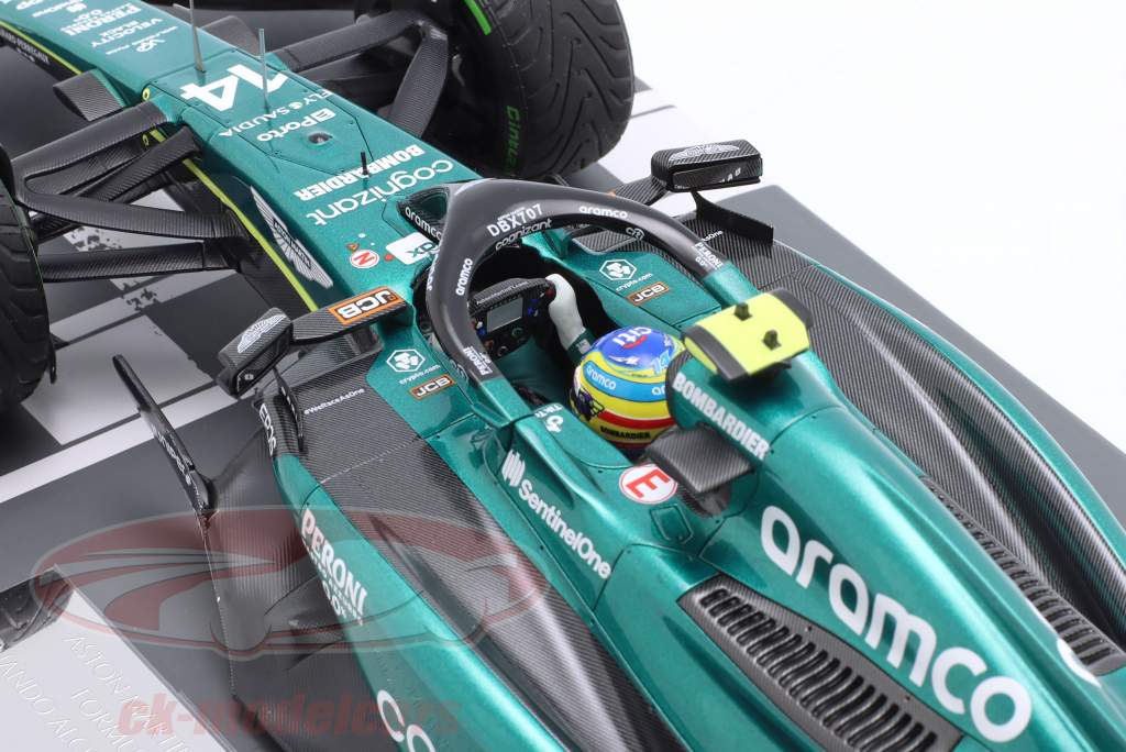 F. Alonso Aston Martin AMR23 #14 2 Monaco GP formel 1 2023 1:18 Minichamps