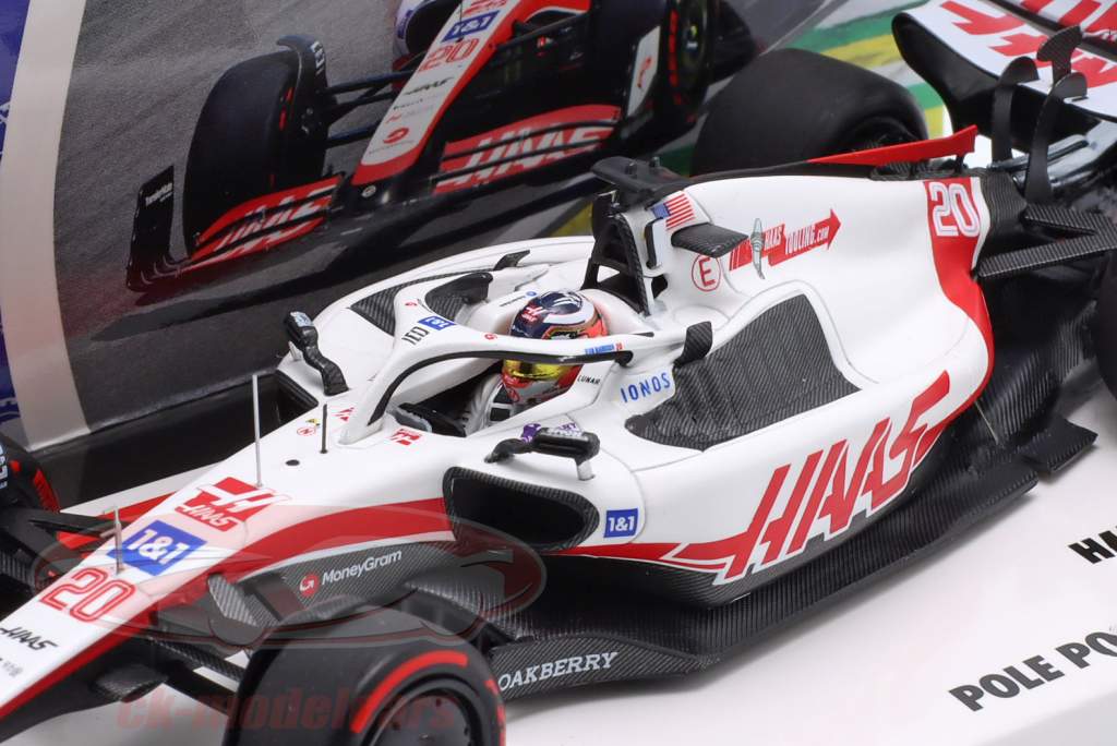 Kevin Magnussen Haas VF-22 #20 brasiliansk GP formel 1 2022 1:43 Minichamps