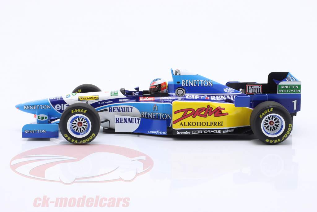 M. Schumacher Benetton B195 #1 winnaar Frans GP formule 1 Wereldkampioen 1995 1:18 Minichamps