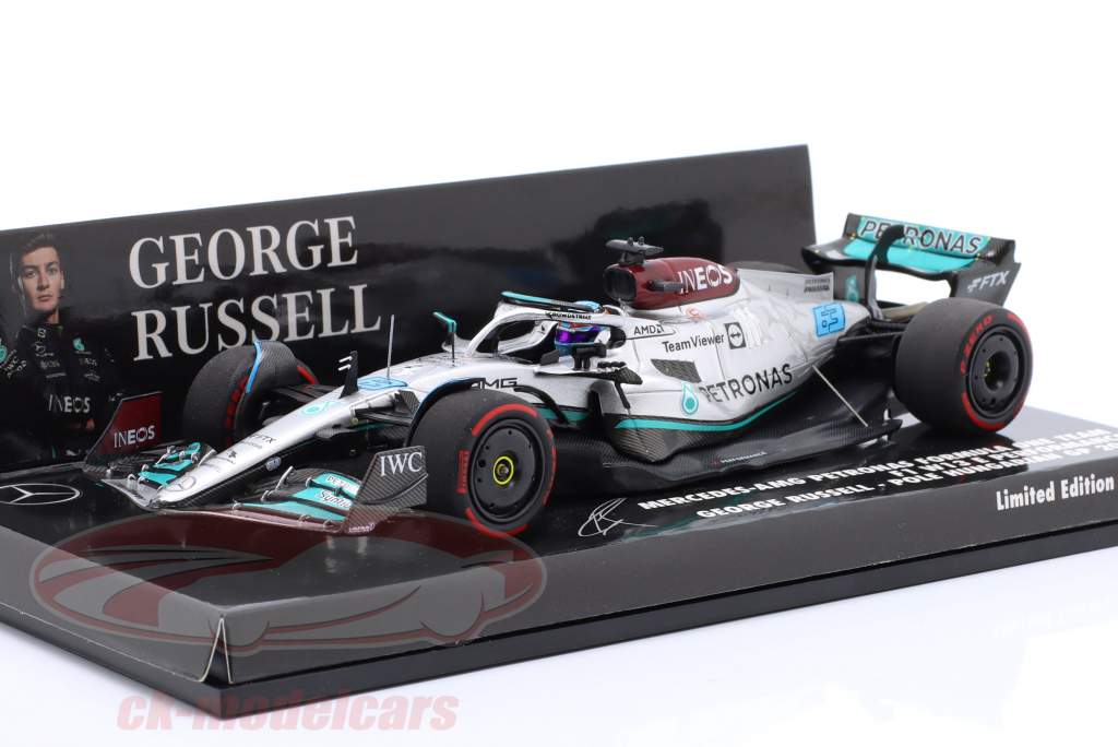 G. Russell Mercedes-AMG F1 W13 #63 1° Poli Ungheria GP formula 1 2022 1:43 Minichamps
