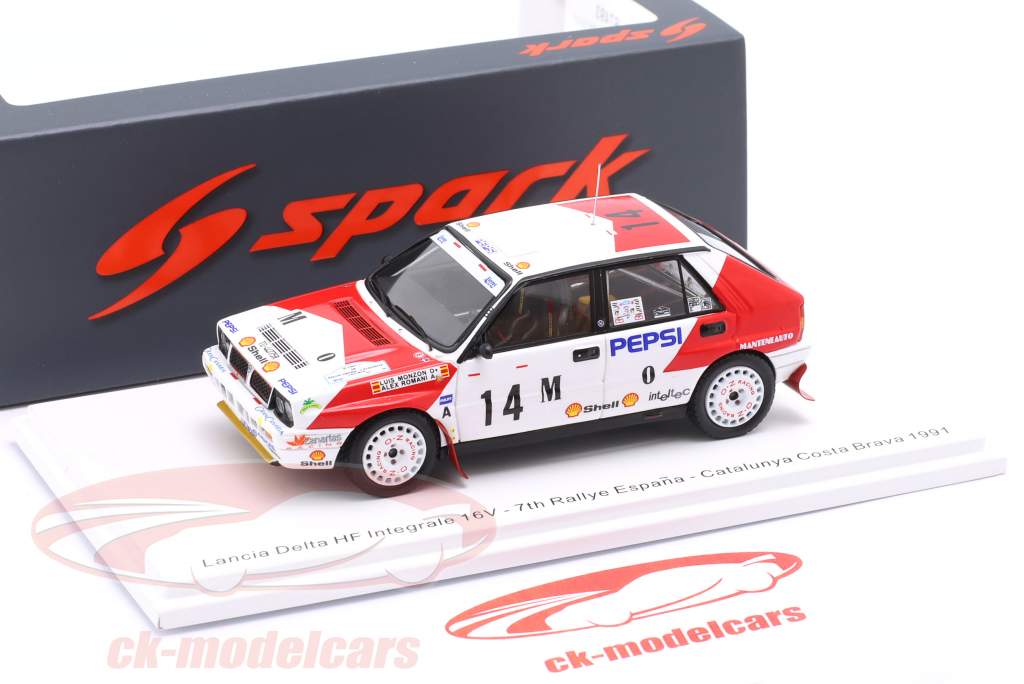 ミニカー hpi 1/43 LANCIA DELTA INTEGRALE 16V 1991 Spark 1:43 Lancia Delta Integrale 16V #14 7th Rallye