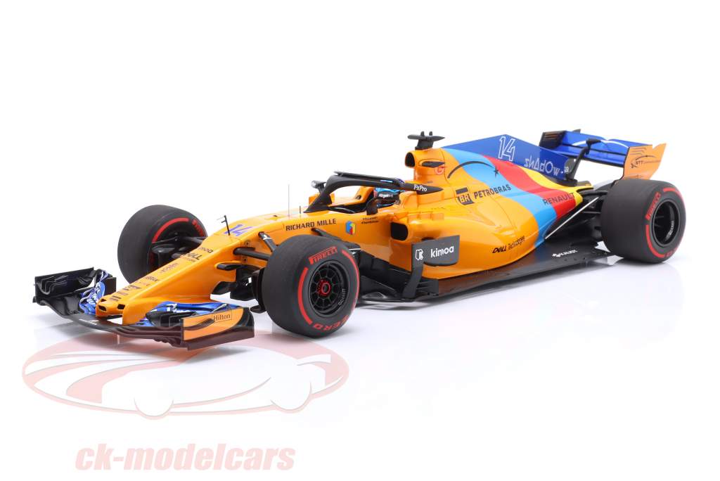 F. Alonso McLaren MCL33 #14 Almost Last F1 Race Abu Abu Dhabi GP Formula 1 2018 1:18 Minichamps