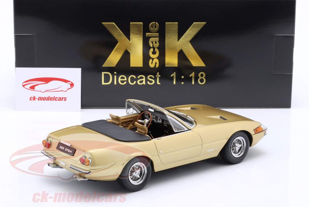 Ferrari 365 GTS/4 Daytona Cabriolet 1. Serie US-Version 1969 gold metallic 1:18 KK-Scale