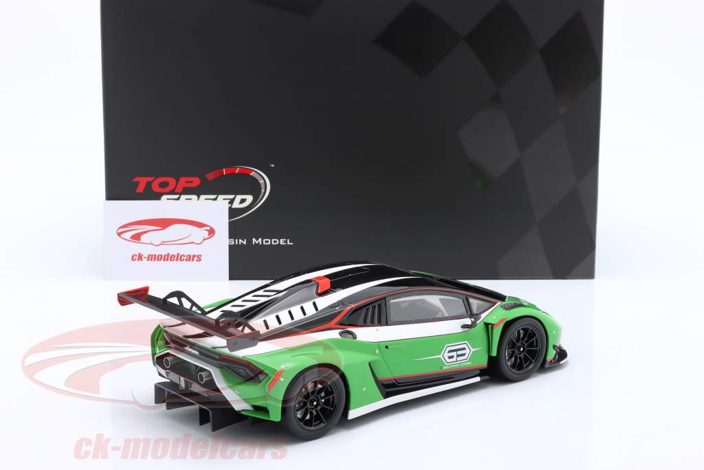 Lamborghini Huracan GT3 Evo2 Presentation Car 2018 verde / negro 1:18 TrueScale