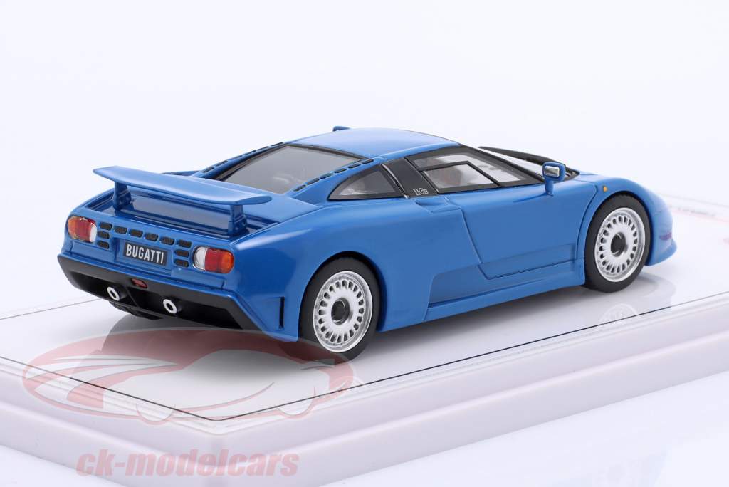 Bugatti EB110 GT Bouwjaar 1992 blauw 1:43 TrueScale