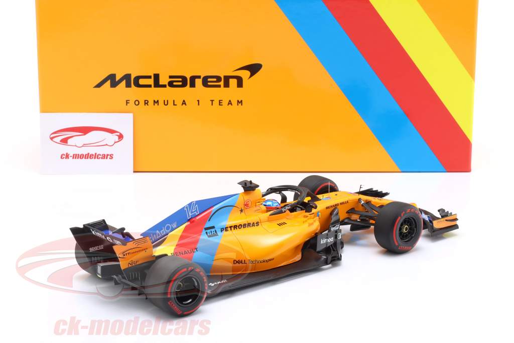 F. Alonso McLaren MCL33 #14 Almost Last F1 Race Abu Abu Dhabi GP Formula 1 2018 1:18 Minichamps