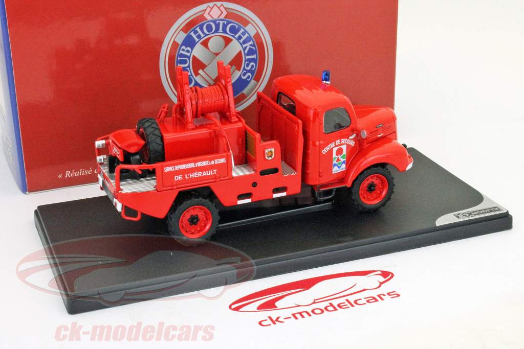 Hotchkiss PL 50 4x4 CCFM de l'Herault rouge 1:43 Eligor 