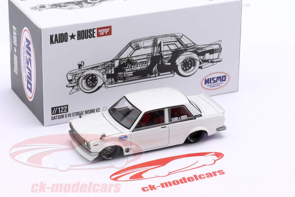 Kaido House MiniGT 1:64 Datsun 510 Street Nismo V2 白 Kaido