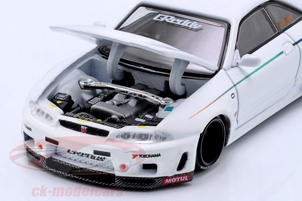 Nissan Skyline GT-R (R33) Greddy GR33 V1 1995 weiß 1:64 Kaido House