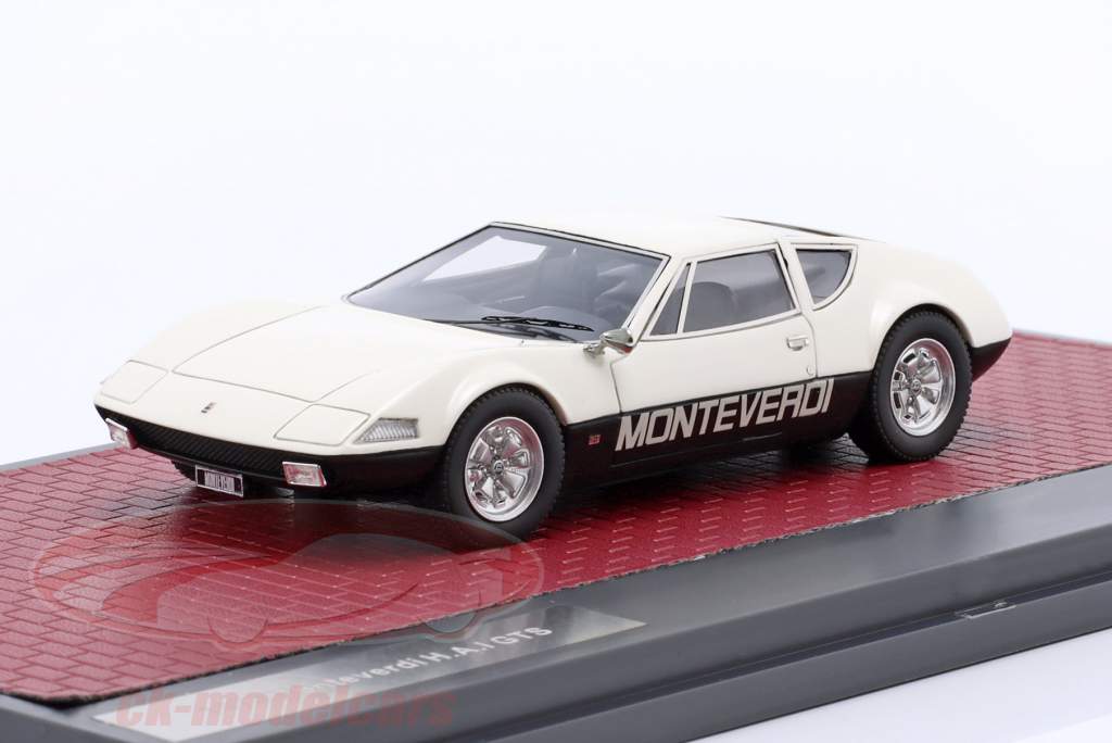 Monteverdi Hai GTS Byggeår 1973 hvid / sort 1:43 Matrix