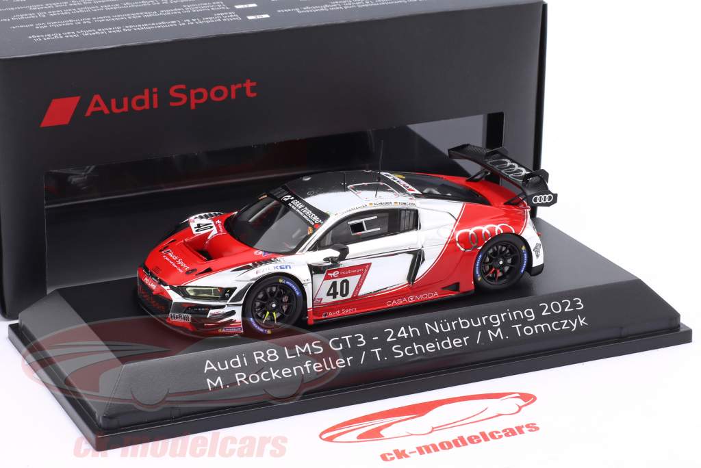 ミニカー　1/43 Audi R8 LMS GT3 EVO II #10 Boutsen VDS 24H Spa 2023 L. Caribou - C. Gazeau - A. Cola - R. Meyuhas [SB737] Diecast model cars Audi R8 1/43 Spark LMS GT3 EVO II No.10