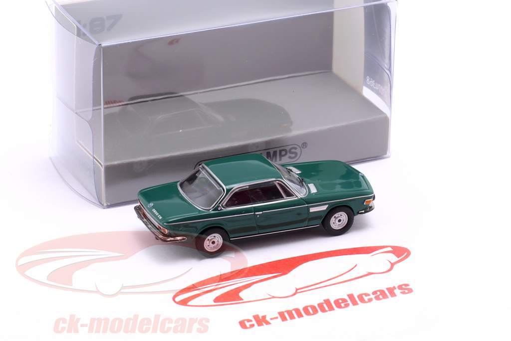 BMW 2800 CS Baujahr 1968 dunkelgrün 1:87 Minichamps